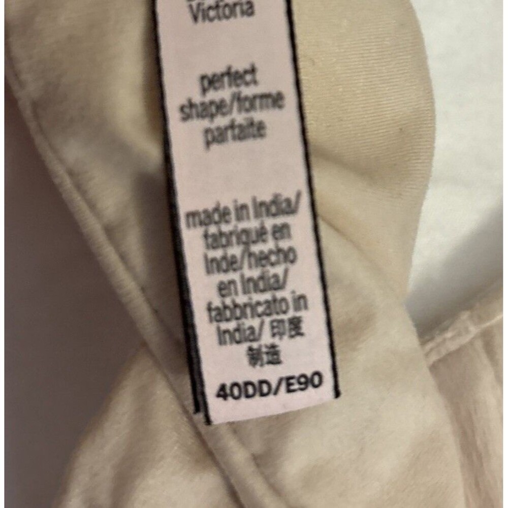 Victoria Secret Body By Victoria Perfect Shape Padded Push-Up Beige Bra, Sz 40DD - Picture 5 of 10